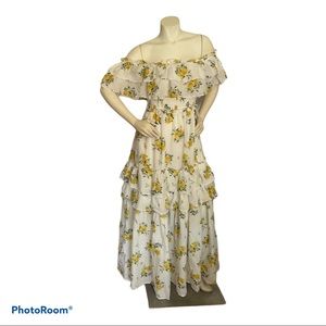 Kate Hudson Happy x nature off the shoulder maxi